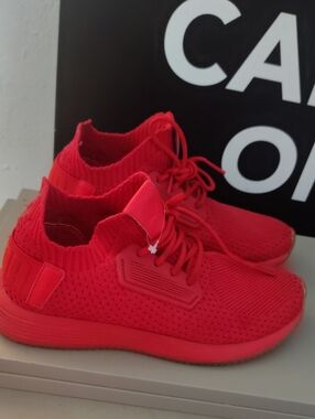 Puma Kids Red Athletic Sneakers